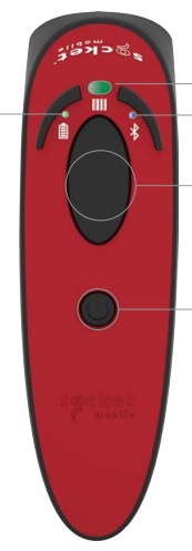 Socket DuraScan® D720 General Purpose Barcode Reader, Red